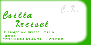 csilla kreisel business card